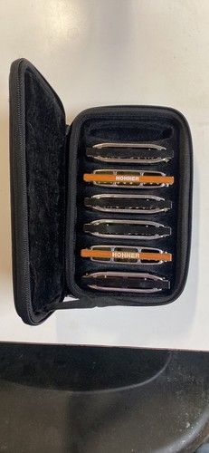 Hohner Special 20 and MS Series Blues Harp Pro 6 key combo harmonica set