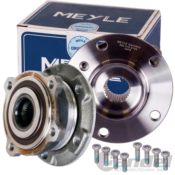 2 Meyle Radlager + Radnabe Vorne Passend FüR BMW X5 E70 F15 F85 X6 E71 E72 F16-image