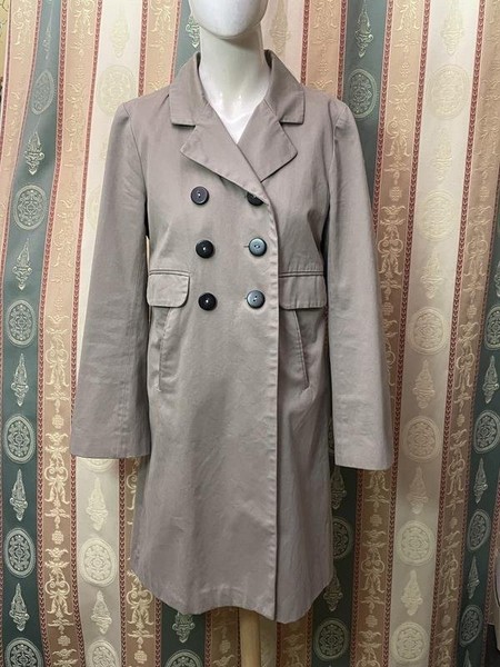 Women Comptoir Des Cotonniers Trench Coat Grey M