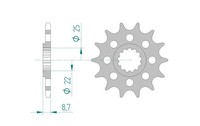 Ritzel Antriebsritzel 16-ZäHne 520-Teilung FüR Suzuki GSX-R 750 Bj. 1996-1997