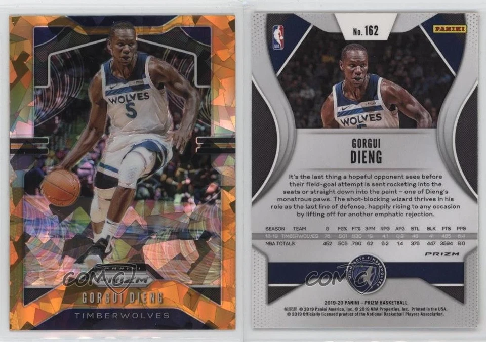 2019-20 Panini Prizm Orange Ice Prizm Gorgui Dieng #162 - Image 3 of 3