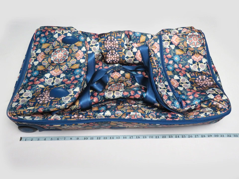 Maleta con ruedas Bolso de lona Vera Bradley XL Encantado Mandala Tela Ripstop 28" Foto 3 de 4