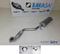 Imasaf Auspuff VorschalldäMpfer + Anbauteile für Opel Zafira B 1.6 CNG 2006-