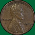 1929 Lincoln Wheat Cent Choice Extremely Fine XF+ Coin #36131