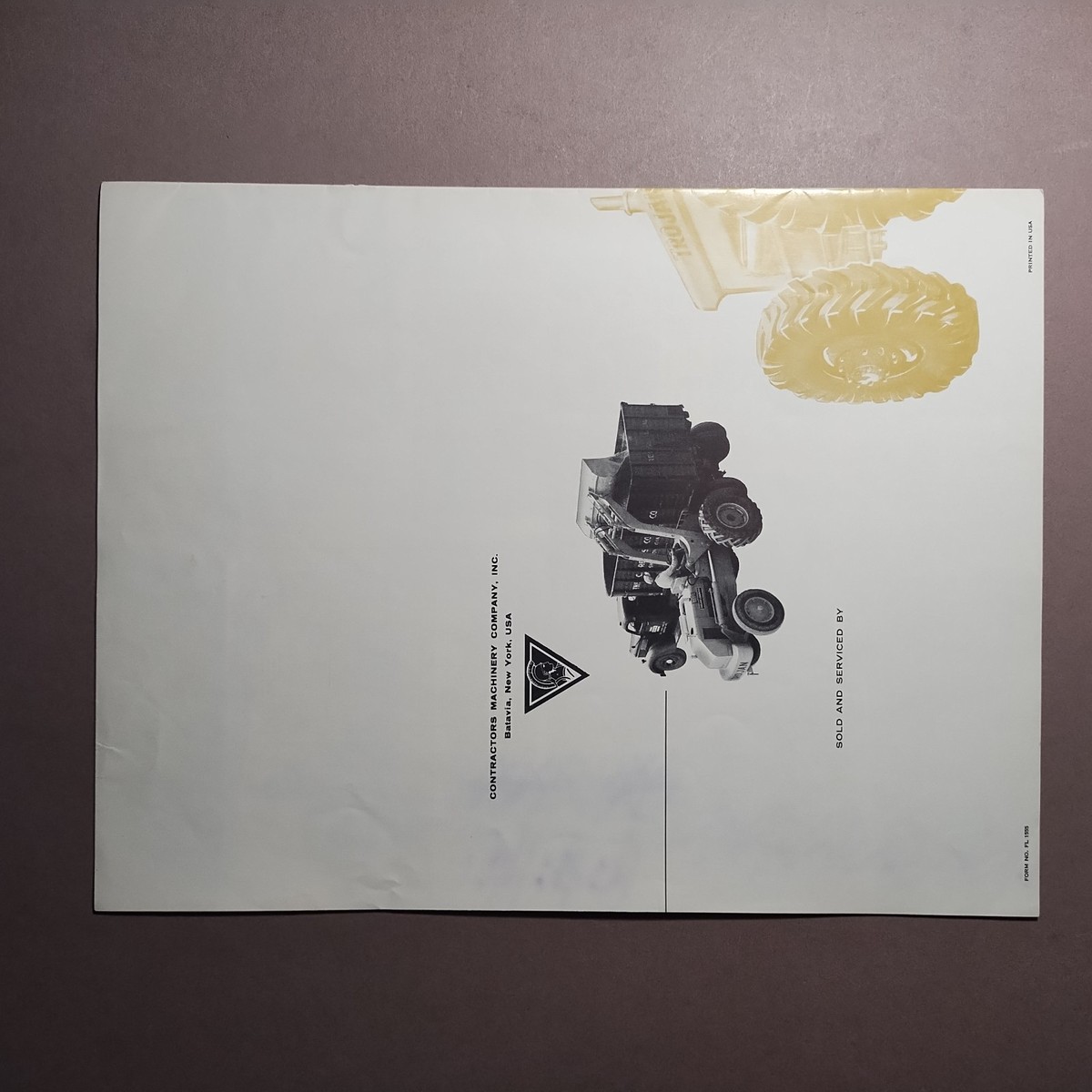 1950s Trojan Front End Loader Brochure Catalog Yale & Towne