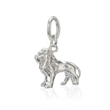 Damen Kettenanhänger Löwe 925 Silber 17x12mm Schmuck Talisman Motiv Amulett