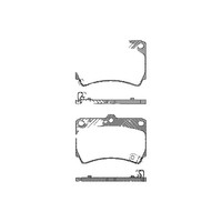 Bremsbelagsatz Scheiben 15 Mm Triscan Iam-Expertise FüR U.A. Mazda 323