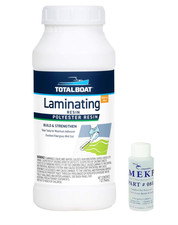 TotalBoat Polyester Laminating Resin - Marine Grade Fiberglass Resin and MEKP...