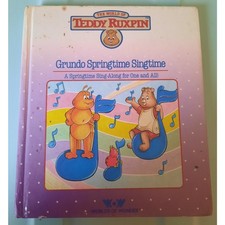 Teddy Ruxpin Grundo Springtime Singtime Book No Tape Worlds of Wonder 1985 VTG
