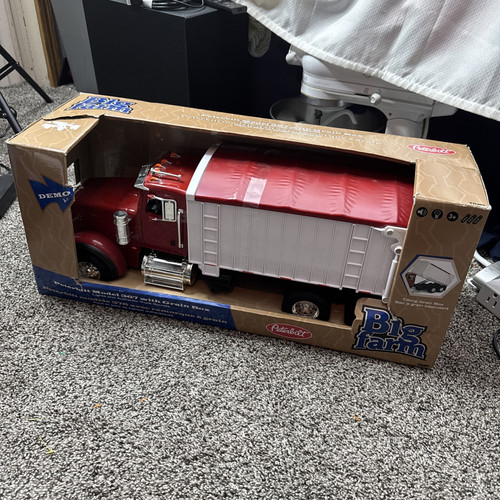 Tomy Big Farm Peterbilt 367 Truck With Grain Box Lights & Sounds Work 21" 1/16th