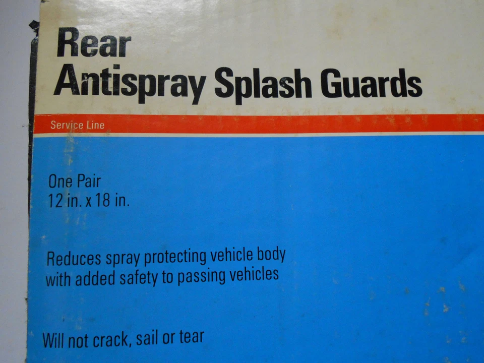 Guardabarros de doble rueda trasera de alta resistencia TRW NOS protectores contra salpicaduras de doble rueda Foto 2 de 3