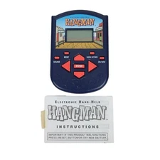 Hangman Handheld Electronic Game Milton Bradley 1995 Tested Works!