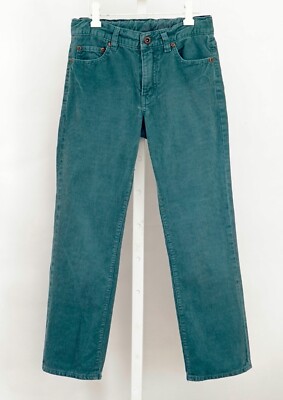 NWT J Crew Crewcuts Boys' Straight Fit Green Corduroy  Pants  Size 8