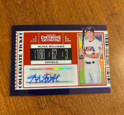 #ad Alika Williams 2019 Contenders Collegiate Ticket Prizm Auto USA AW Pirates 150 $3.89