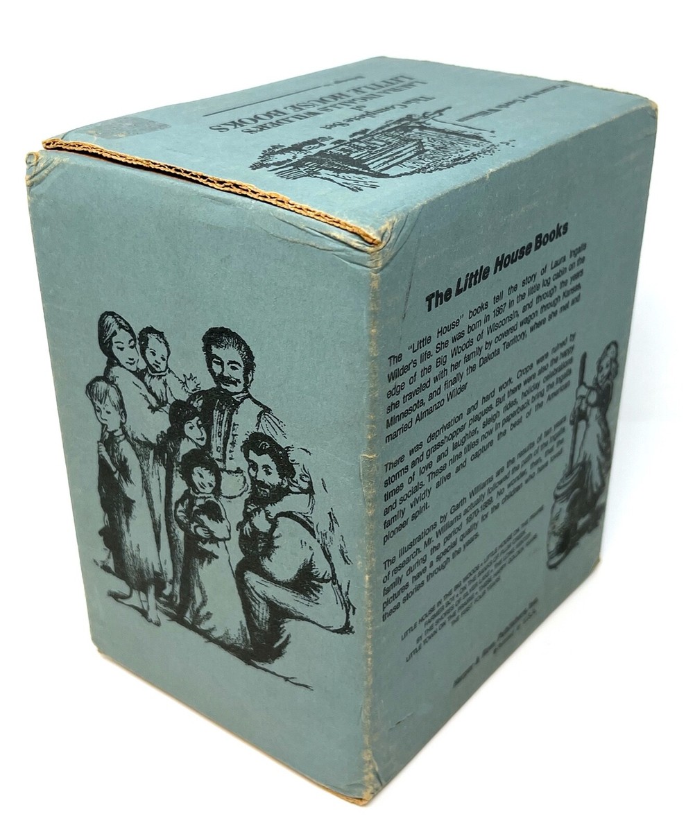 Vintage 1971 The Little House 9 Book Complete Box Set Blue