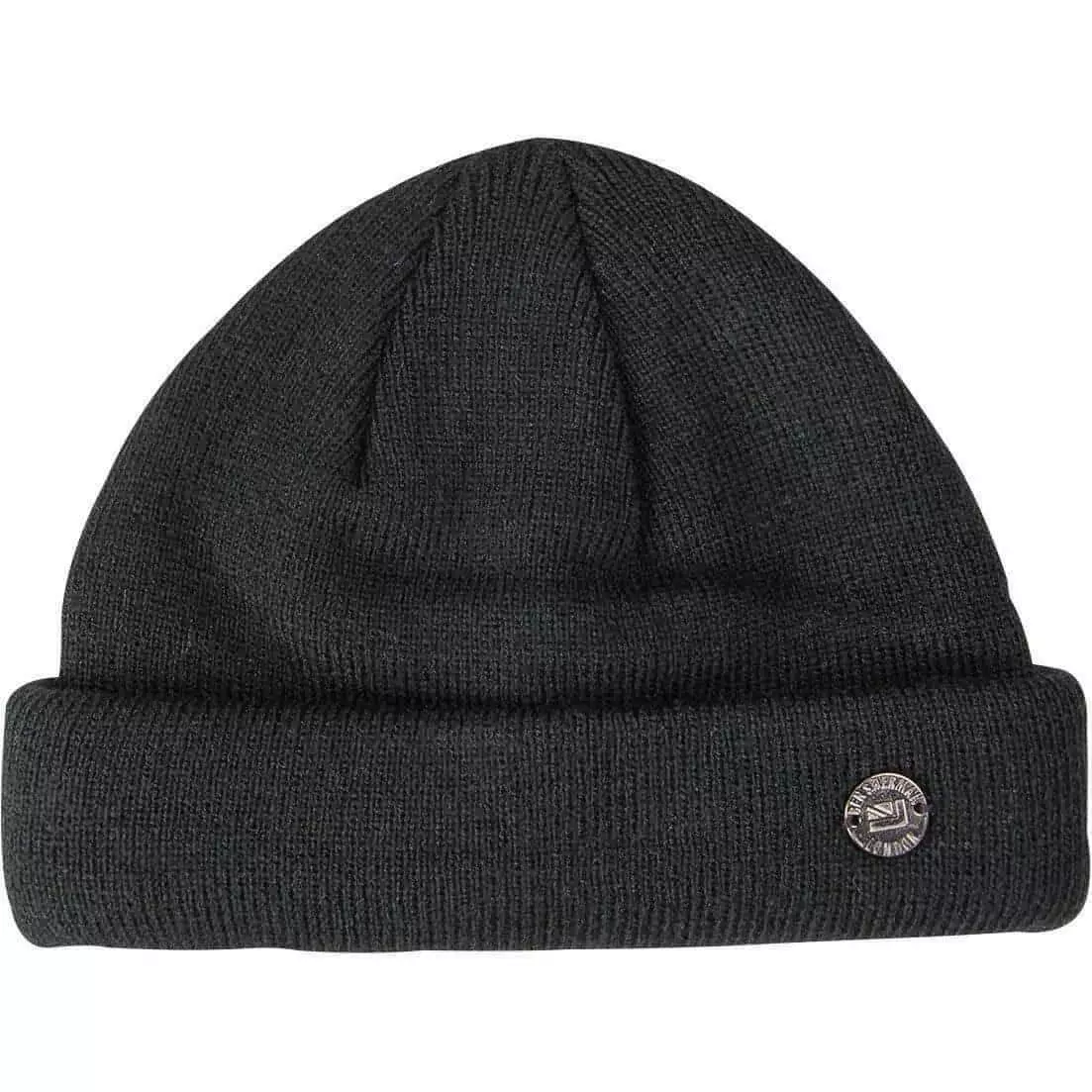 Ben Sherman Docker Skull Beanie Hat Black Mens Womens Designer