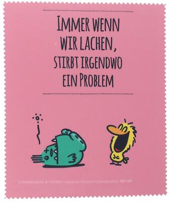Rannenberg & Friends Microfasertuch / Brillenputztuch ''immer wenn wir lachen''