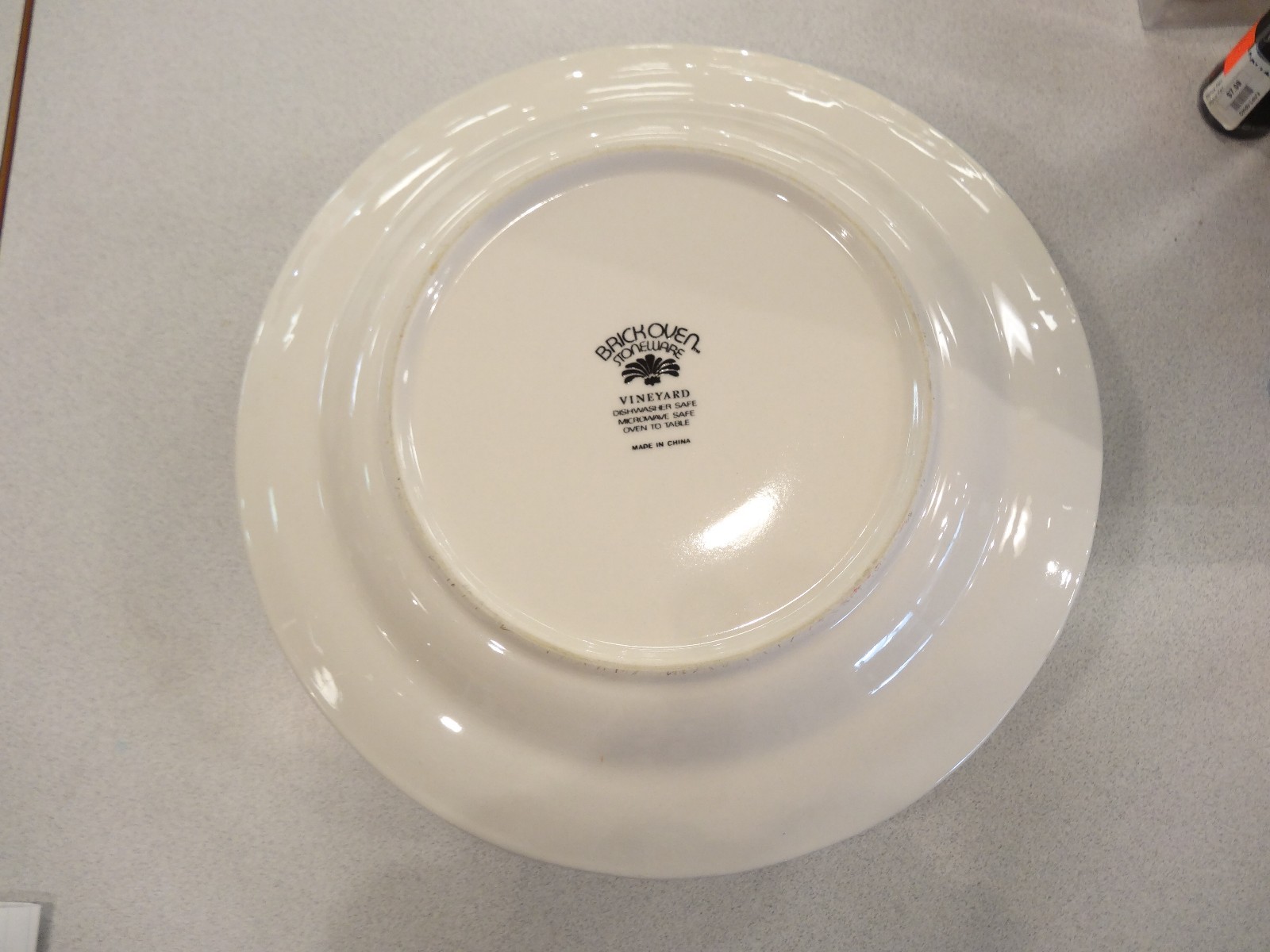 Vintage SET OF 4 Brick Oven STONEWARE Vineyard DINNER PLATES 286 eBay