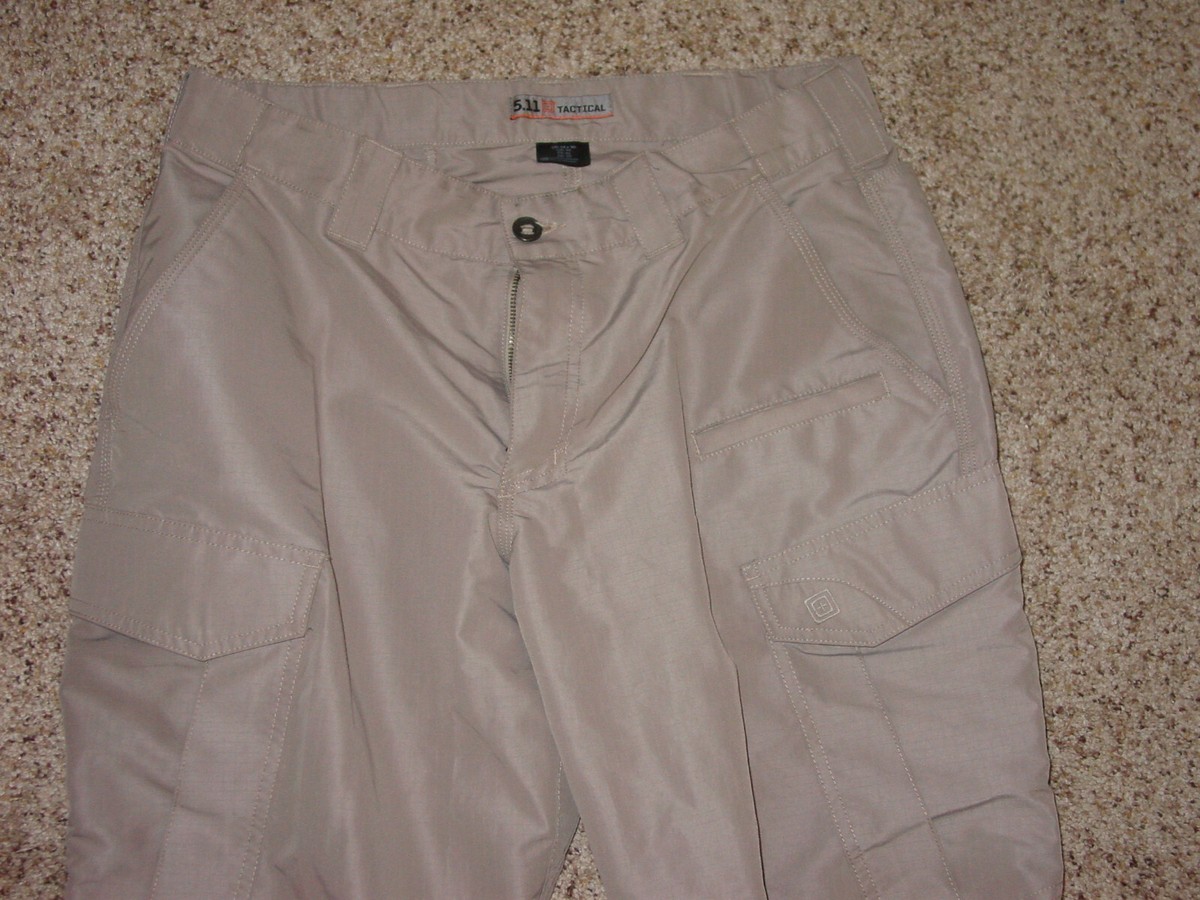 Mens 5.11 Tactical Fast-Tac Khaki 74439 Cargo Pants! Size 34x30 | eBay