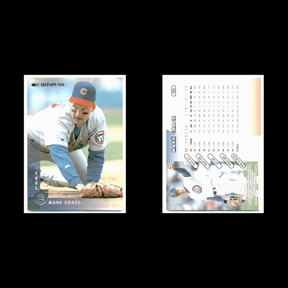 Mark Grace #120 1997 Donruss Chicago Cubs Baseball Card MLB NM - Image 3 of 3