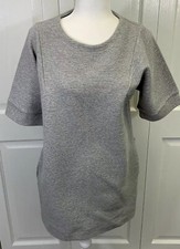 NWT BANANA REPUBLIC Dress Pullover Tunic Gray S Small NWT Ribbed Pockets New $98