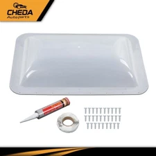 New RV Skylight Cover Exterior Semi-Transparent Camper Skylight 17.8" X 25.8"