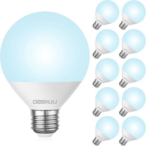 Vanity Light Bulbs 60 Watt Equivalent, Bathroom Light Bulb Daylight White 5000K,