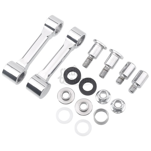 Kits de soporte de montaje de guardabarros delantero cromado para Harley Softail Springer FXSTS 93-06 - Imagen 11 de 18