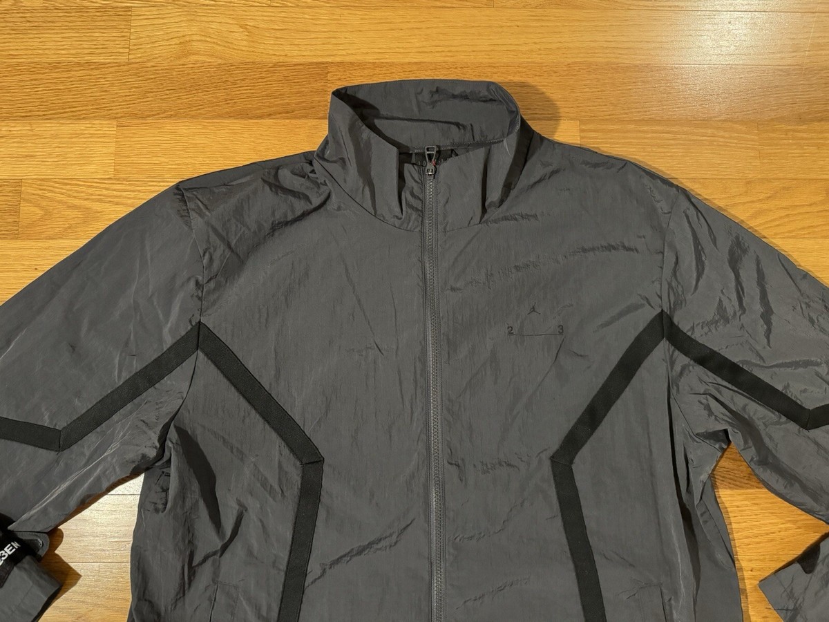 New L Nike Air Jordan 23 Engineered Jacket Windbreaker Flint Grey