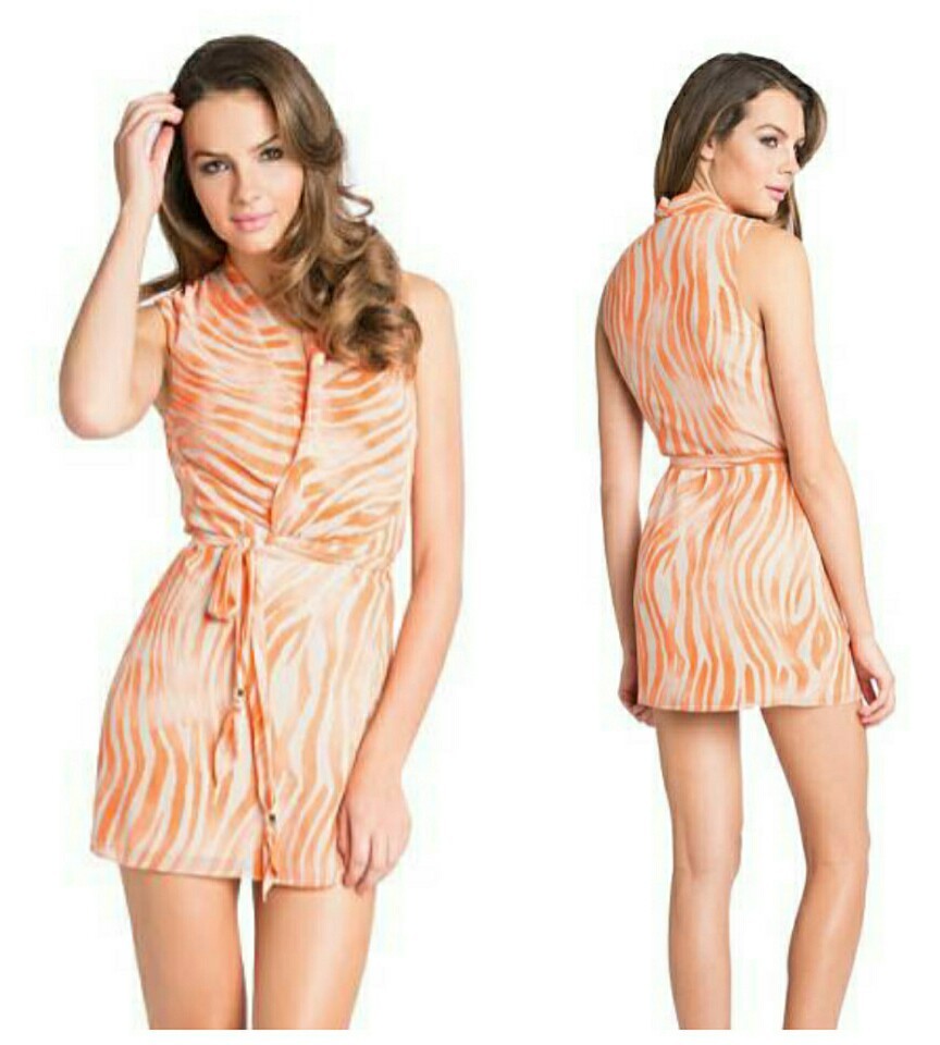 Robe Guess By Marciano Zahara - Imprimé Animalier Vert - Taille S - Neuf Avec étiquettes