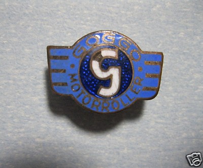 Goggo Scooter Pin - Button - Buttonhole Badge - Enameled - Goggomobil 