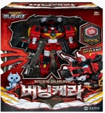 Miniforce Dinoid Warrior Burning Kera Transformer Robot Toy Red Headbot 2025