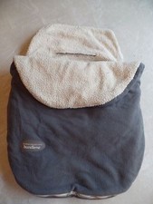 JJ COLE BUNDLEME CAR SEAT COVER stroller WARM FLEECE gray SOFT carrier blanket