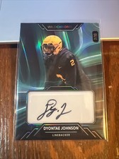 DYONTAE JOHNSON 2023 WILD CARD WILDCHROME AUTO RC /10 GIANTS TOLEDO NM-MT