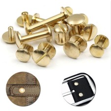 10pcs Solid Brass Binding Chicago Screws Nail Stud Rivets for Photo Album
