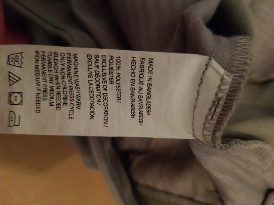 Pantalones de golf IZOD grises para hombre 40x30 vendidos como están - pequeño punto y falta botón Foto 4 de 4