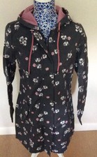 Cath Kidston Primrose Spray Parka Jacket Deep Charcoal Size 6