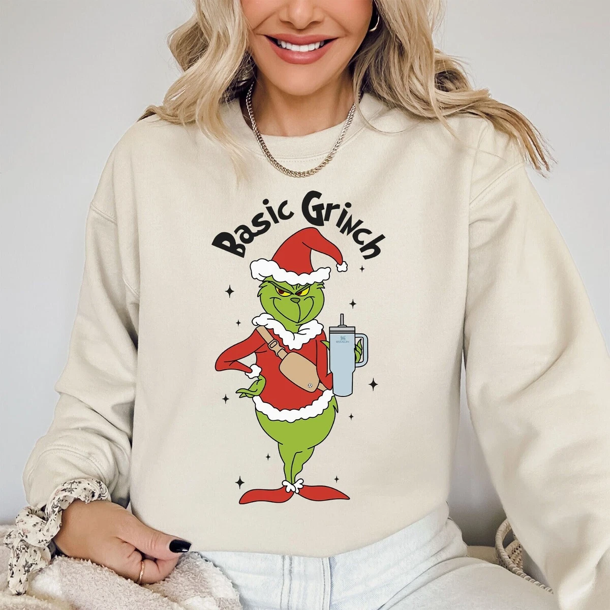 Basic Grinch Green Guy Retro Christmas Sweatshirts The Grinch