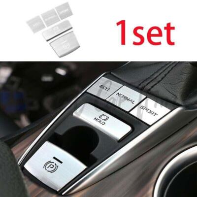 5PC Silver For Toyota Camry Alloy Center Console Button Switch Sticker 2018-2023