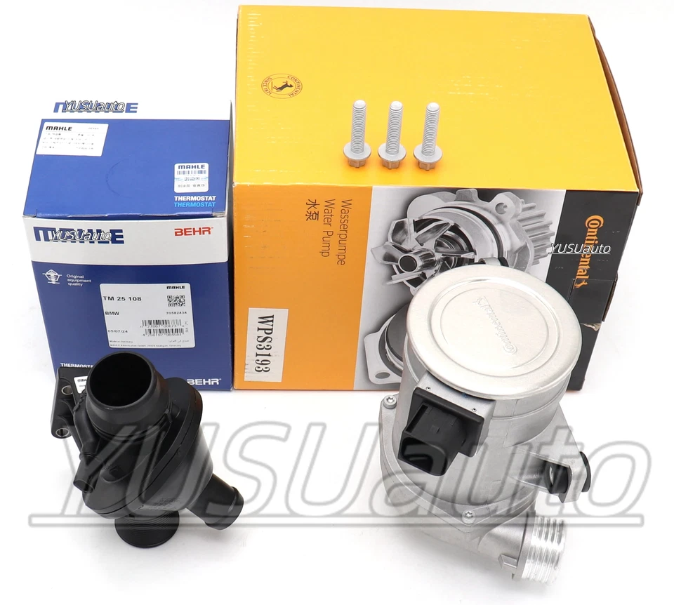 Termostato de refrigerante y bomba de agua eléctrica OEM para BMW 428i 528i X1 X3 N20 B20A Foto 3 de 4