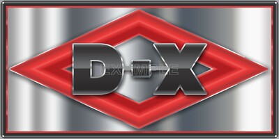 DX GASOLINE GAS STATION 3D STYLE DIAMOND SIGN OLD REMAKE ALUMINUM SIZE OPTIONS