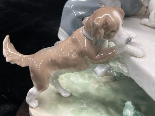 Lladro Großfigur "Welpe Hundeschwänze" #5539. RAR! - Bild 3 von 12