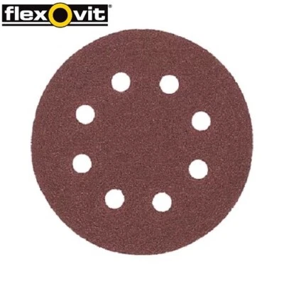 Flexovit 115mm Aluminium Oxide Discs 80 Grit Pack of 6