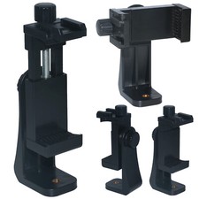 ABS 360 Rotation 1/4" Screw Hole Cold Shoe Tripod Mount Adapter for Cell Phone