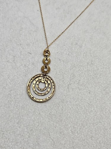 Colgante de diamantes de 9 quilates en cadena de oro de 18" (2,71 g) - Imagen 4 de 7