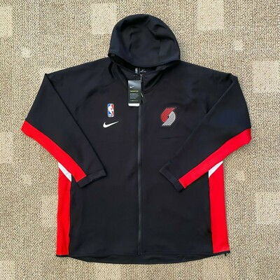 #ad Nike Hoodie Jacket Portland Trail Blazers Full Zip Showtime AT8492 Men#x27;s XXL $89.99