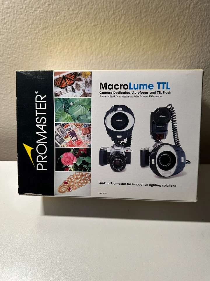 NEW Promaster Macrolume TTL Digital Ring Light/Macro Flash BLACK - Image 2 of 3