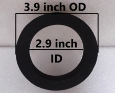 Three inch Rubber Gasket for the Toilet Flush Valve just for one piece Toilets  