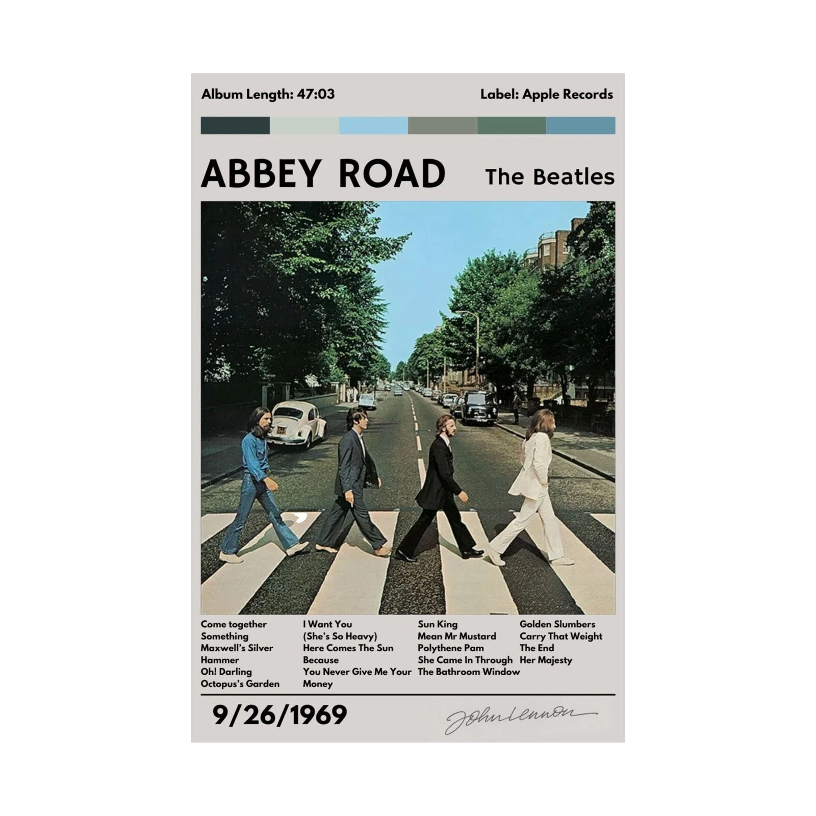 Afiches y grabados de los Beatles