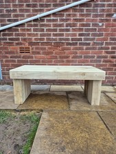 Extra Wide Garden Sleeper Bench - Fully assembled